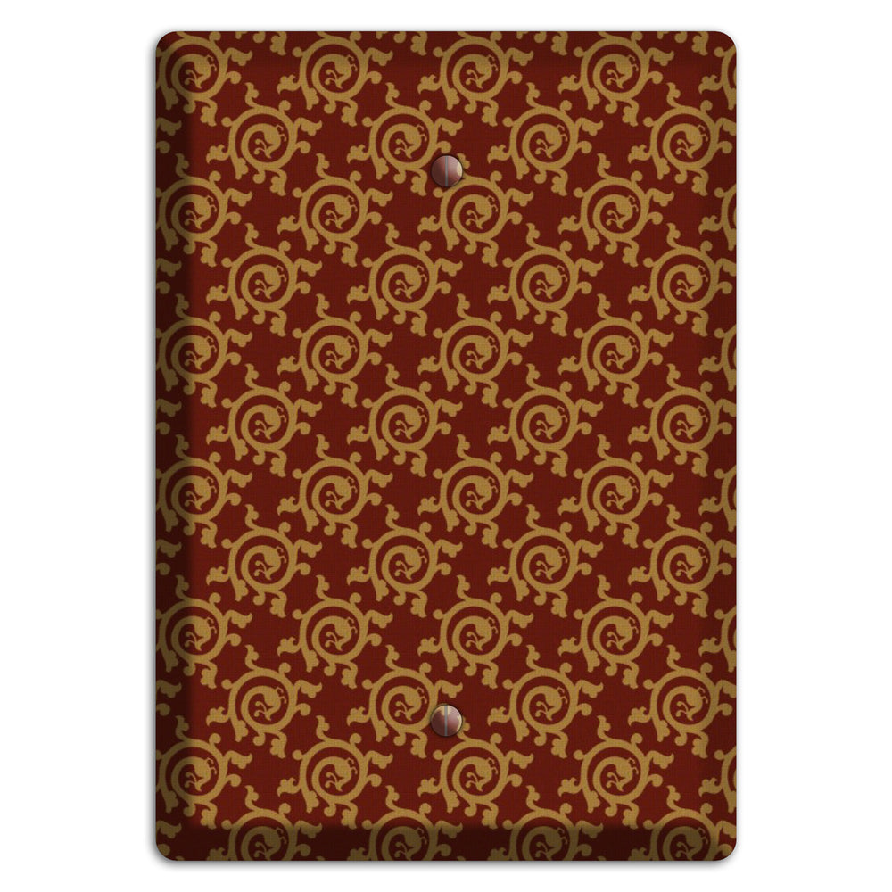 Asian Swirl Pattern Blank Wallplate