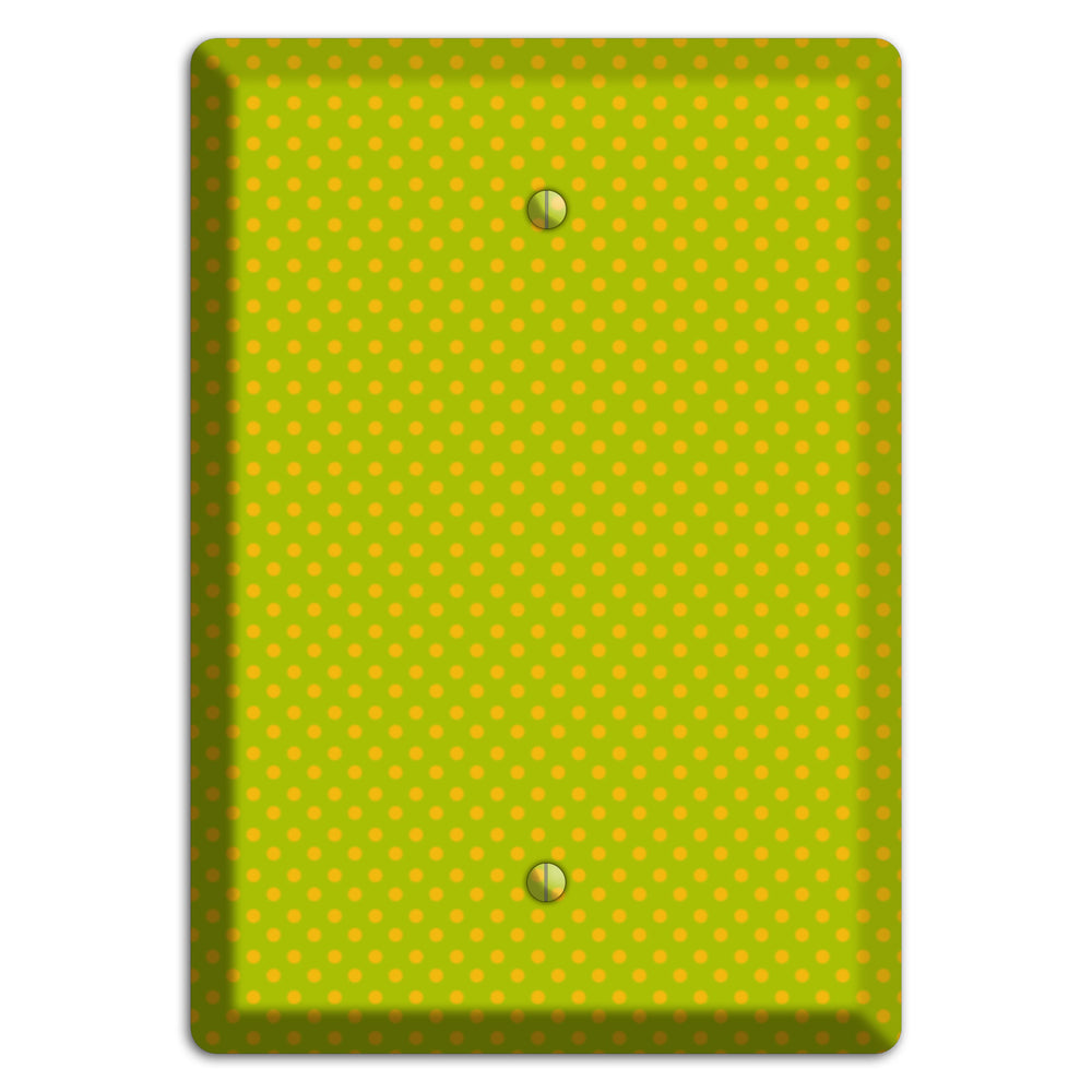 Multi Lime Tiny Polka Dots Blank Wallplate