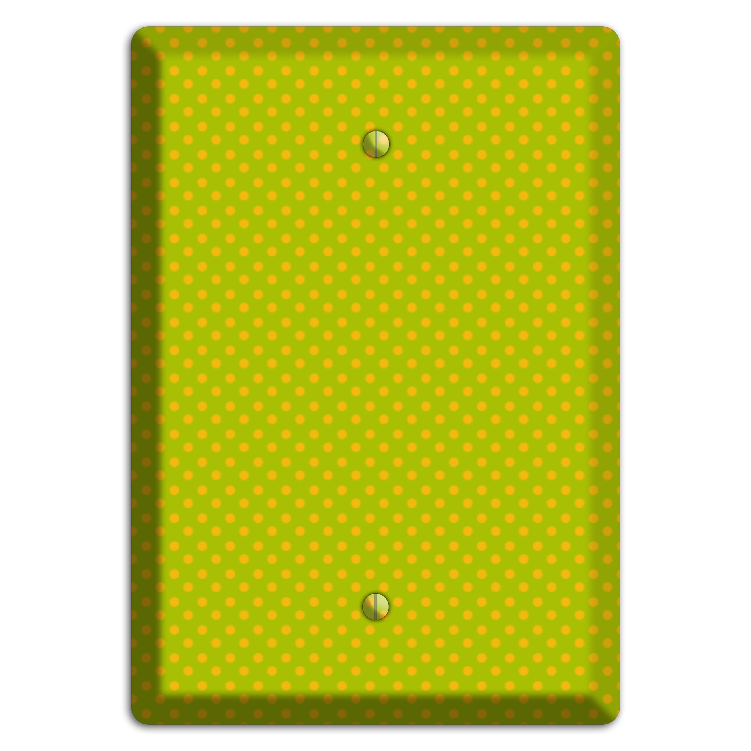 Multi Lime Tiny Polka Dots Blank Wallplate