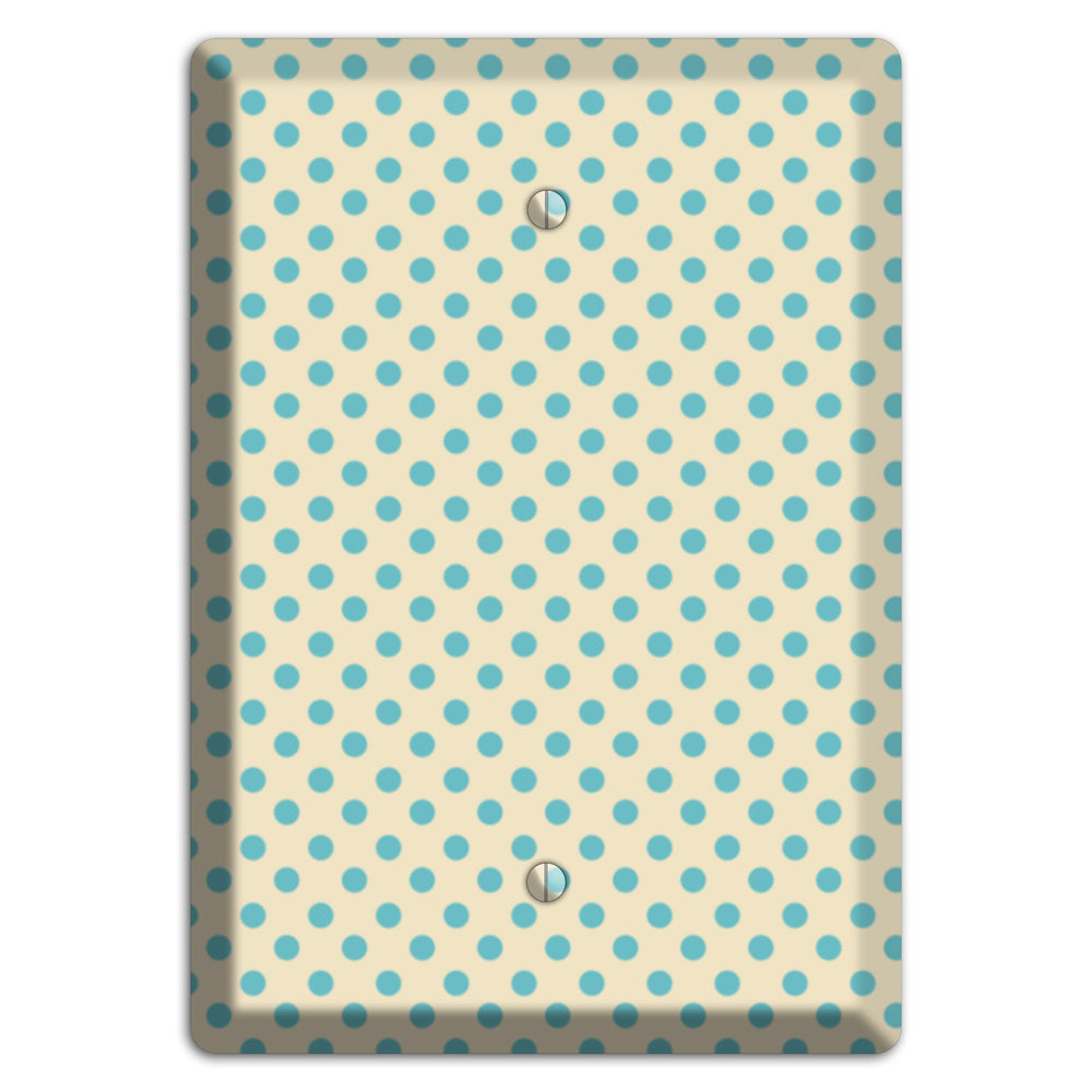 Soft Green Polka Dots Blank Wallplate