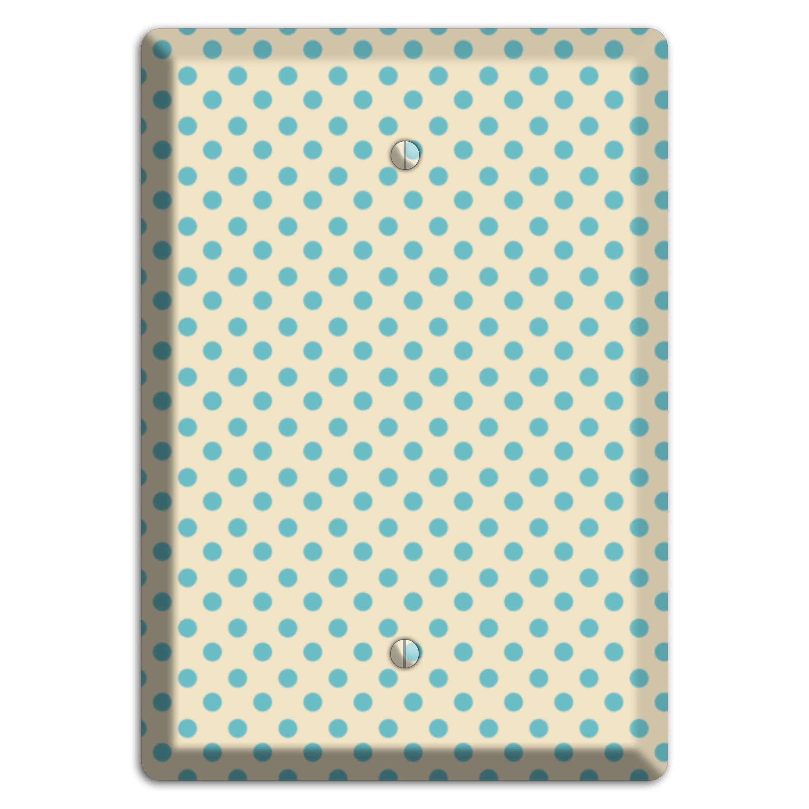 Soft Green Polka Dots Blank Wallplate