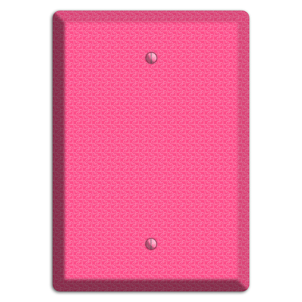 Tiny Pink Hearts Blank Wallplate