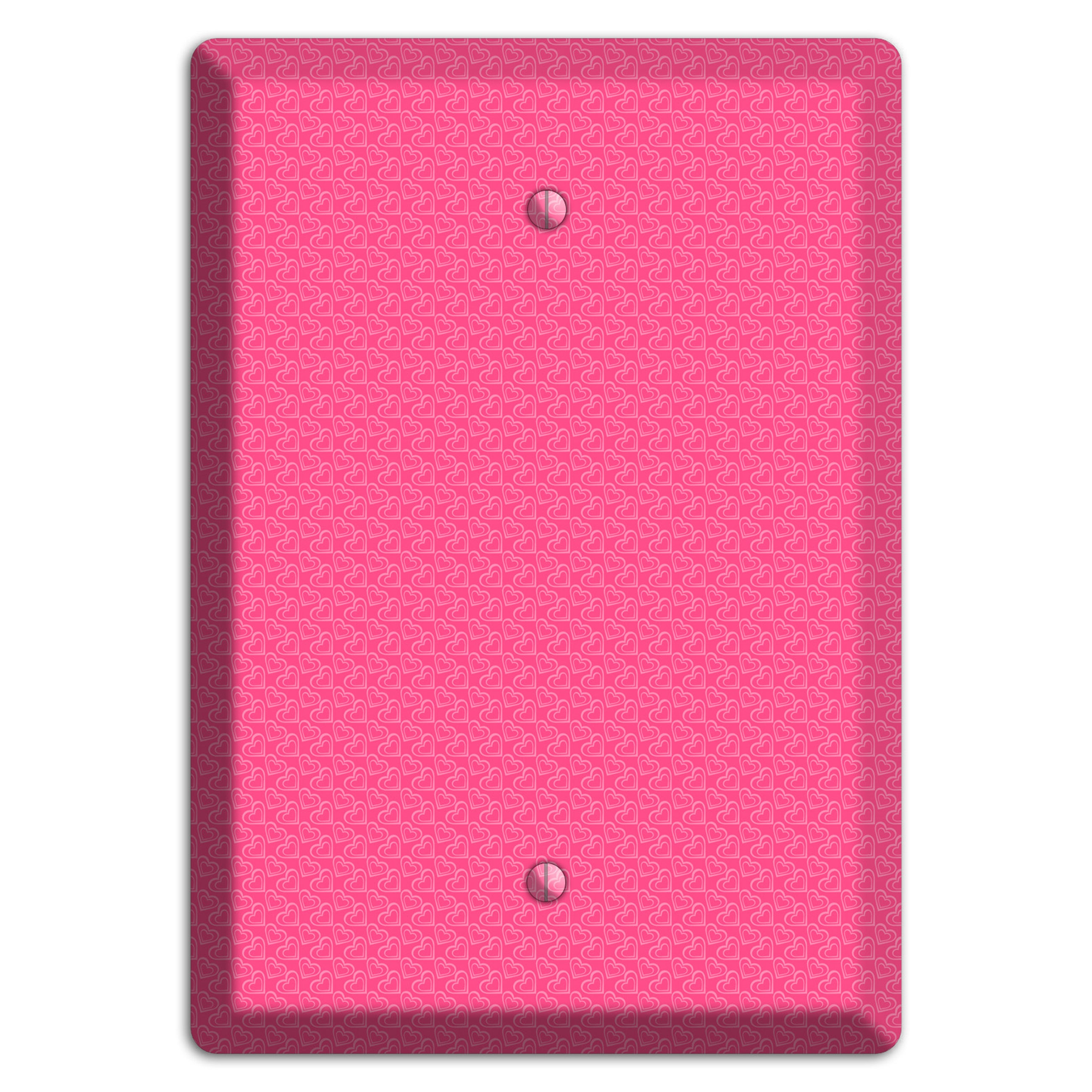 Tiny Pink Hearts Blank Wallplate