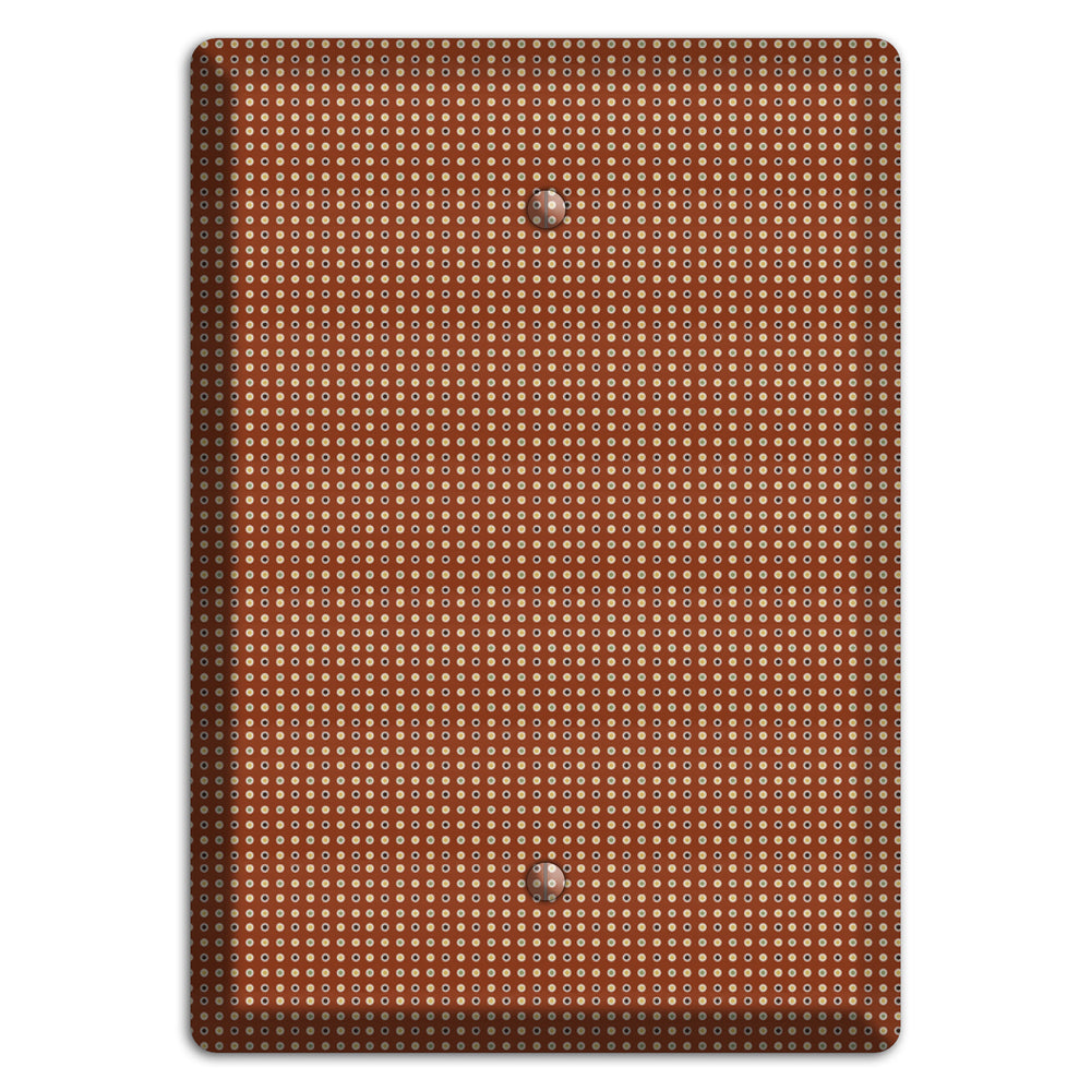 Maroon Weave Blank Wallplate
