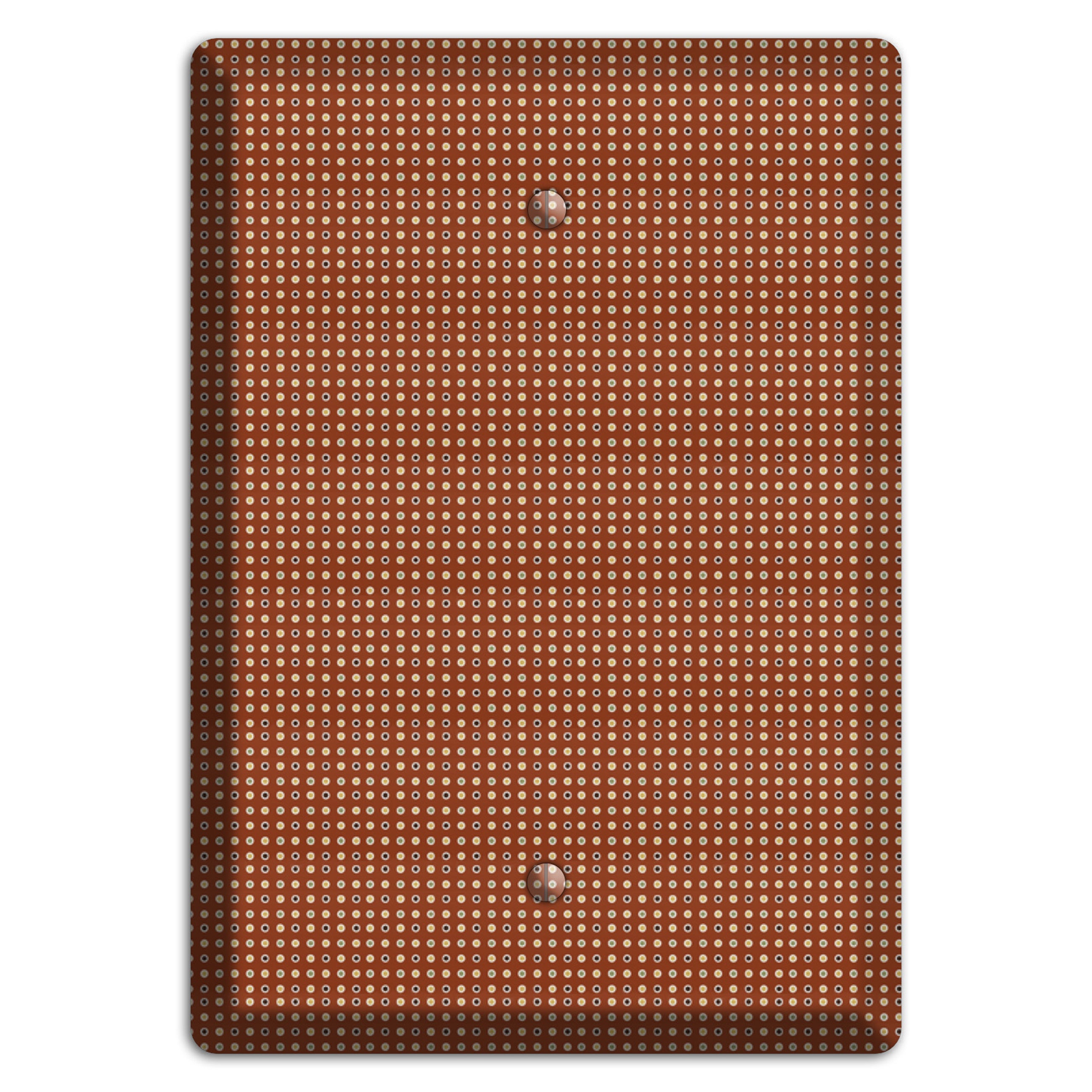 Maroon Weave Blank Wallplate