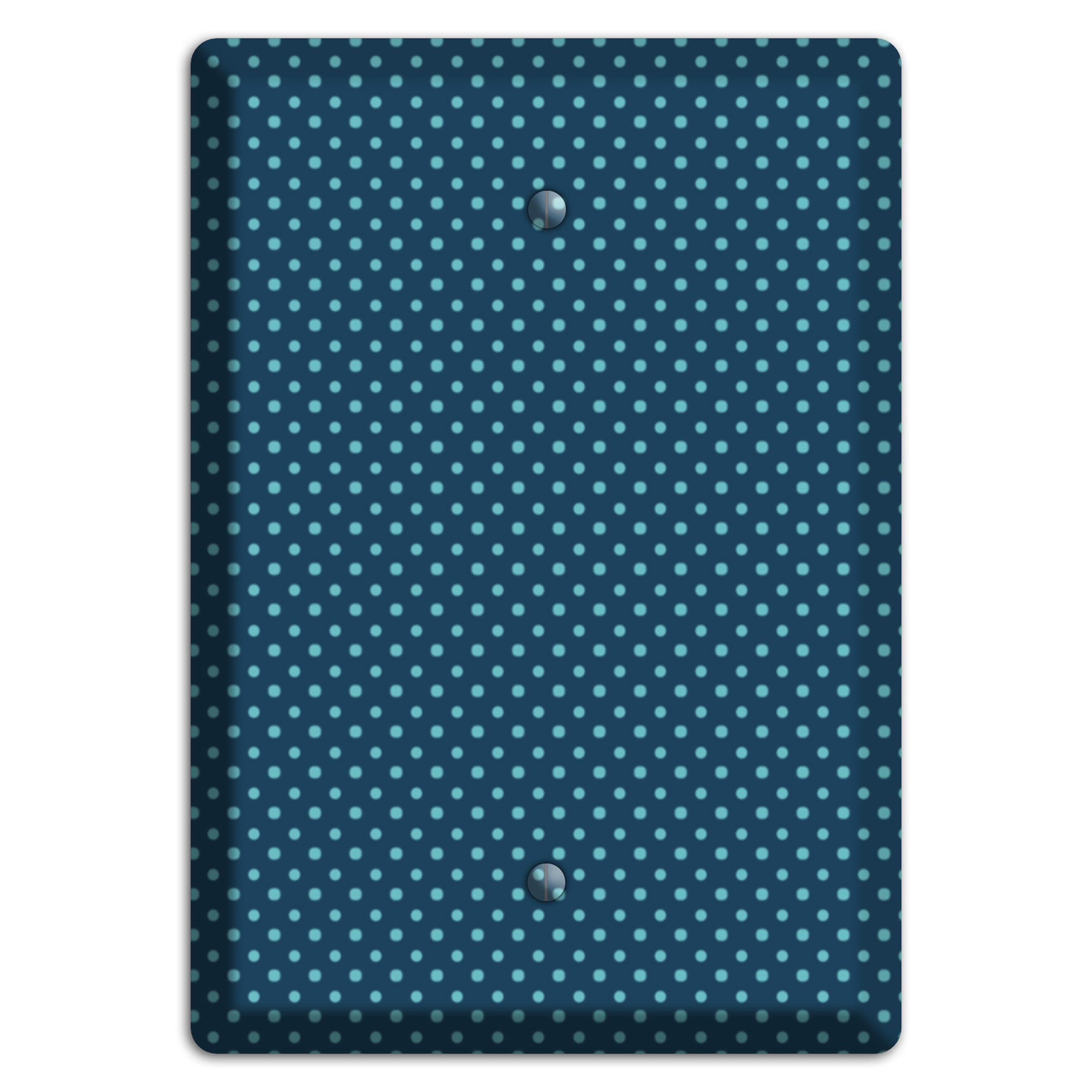 Multi Blue Tiny Polka Dots Blank Wallplate