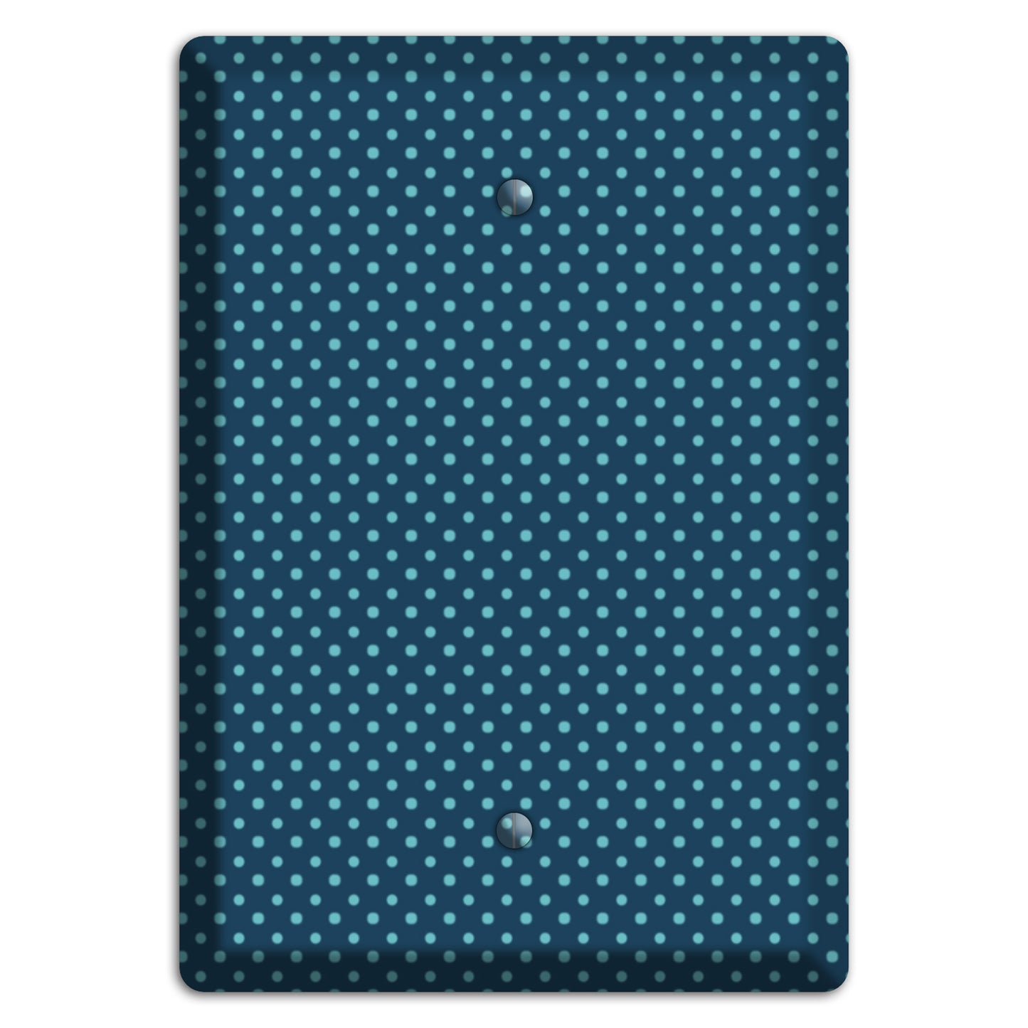 Multi Blue Tiny Polka Dots Blank Wallplate