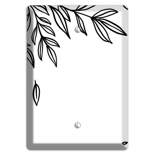 Hand-Drawn Floral 3 Blank Wallplate