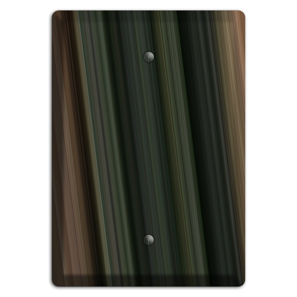 Multi Brown and Grey Ray of Light Blank Wallplate