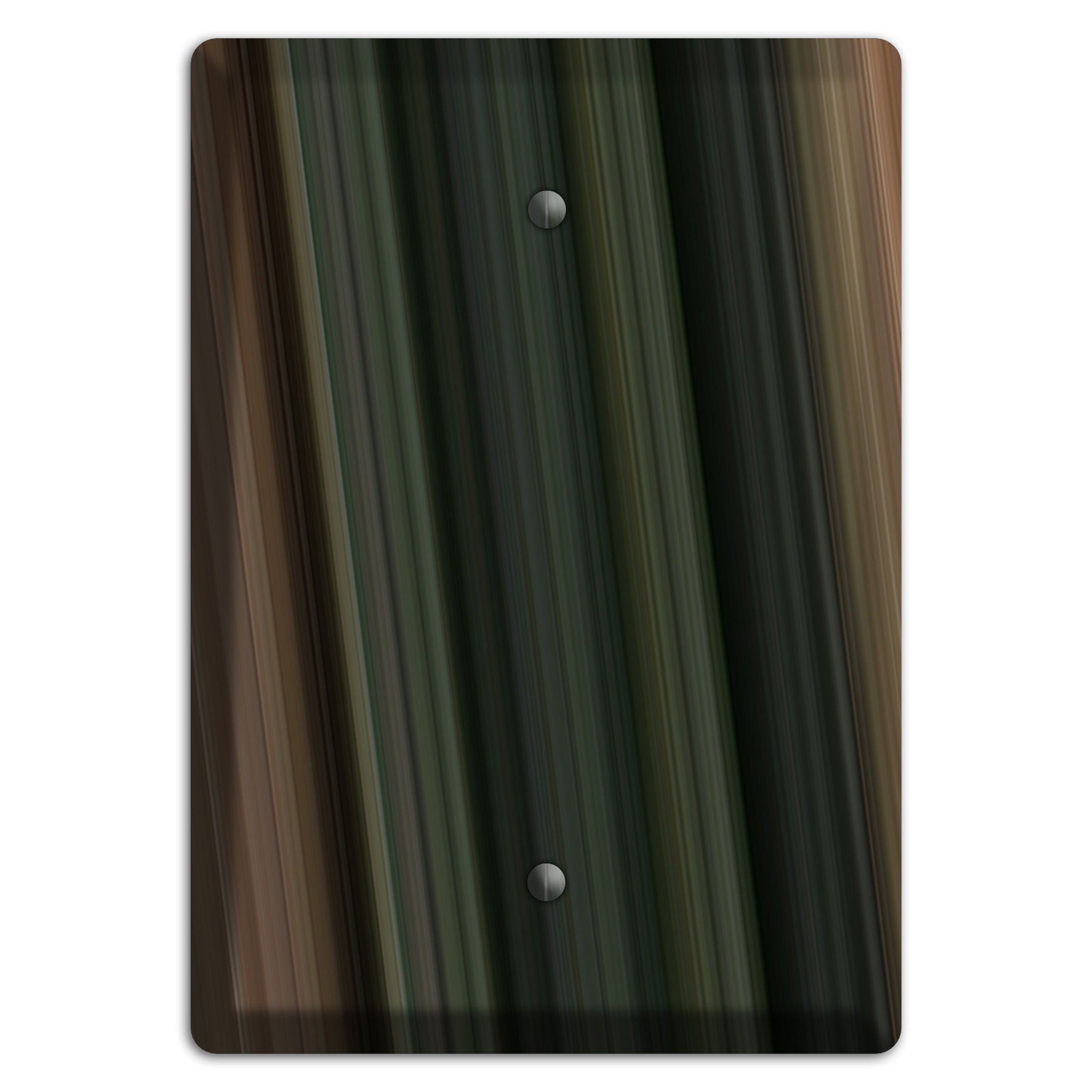 Multi Brown and Grey Ray of Light Blank Wallplate