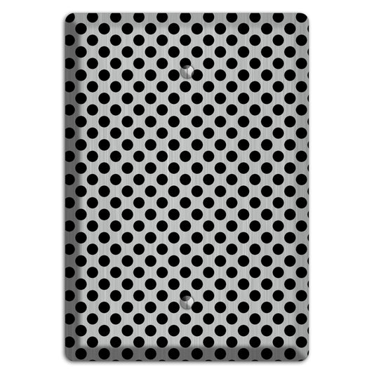 Packed Small Polka Dots Stainless Blank Wallplate