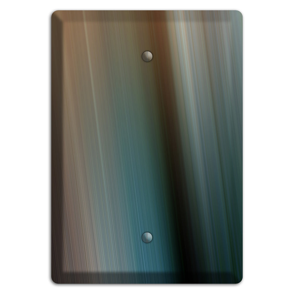 Brown and Blue Ray of Light Blank Wallplate