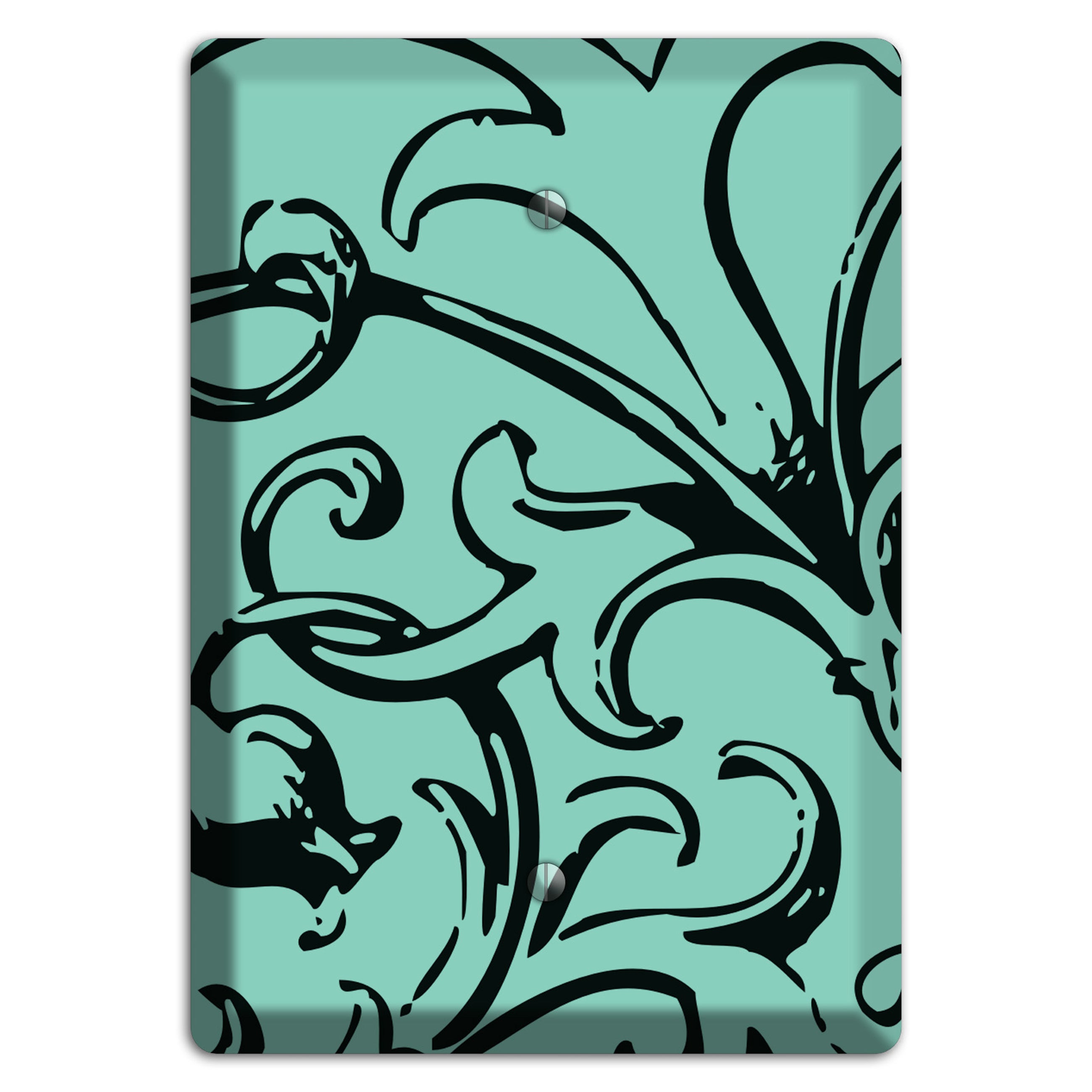 Victorian Aqua Blank Wallplate