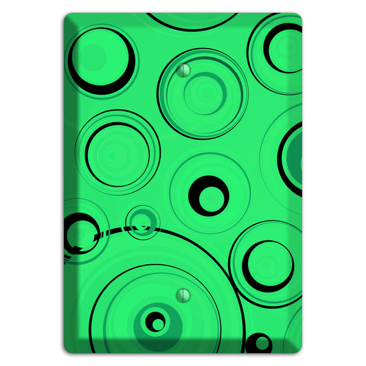 Bright Green Circles Blank Wallplate