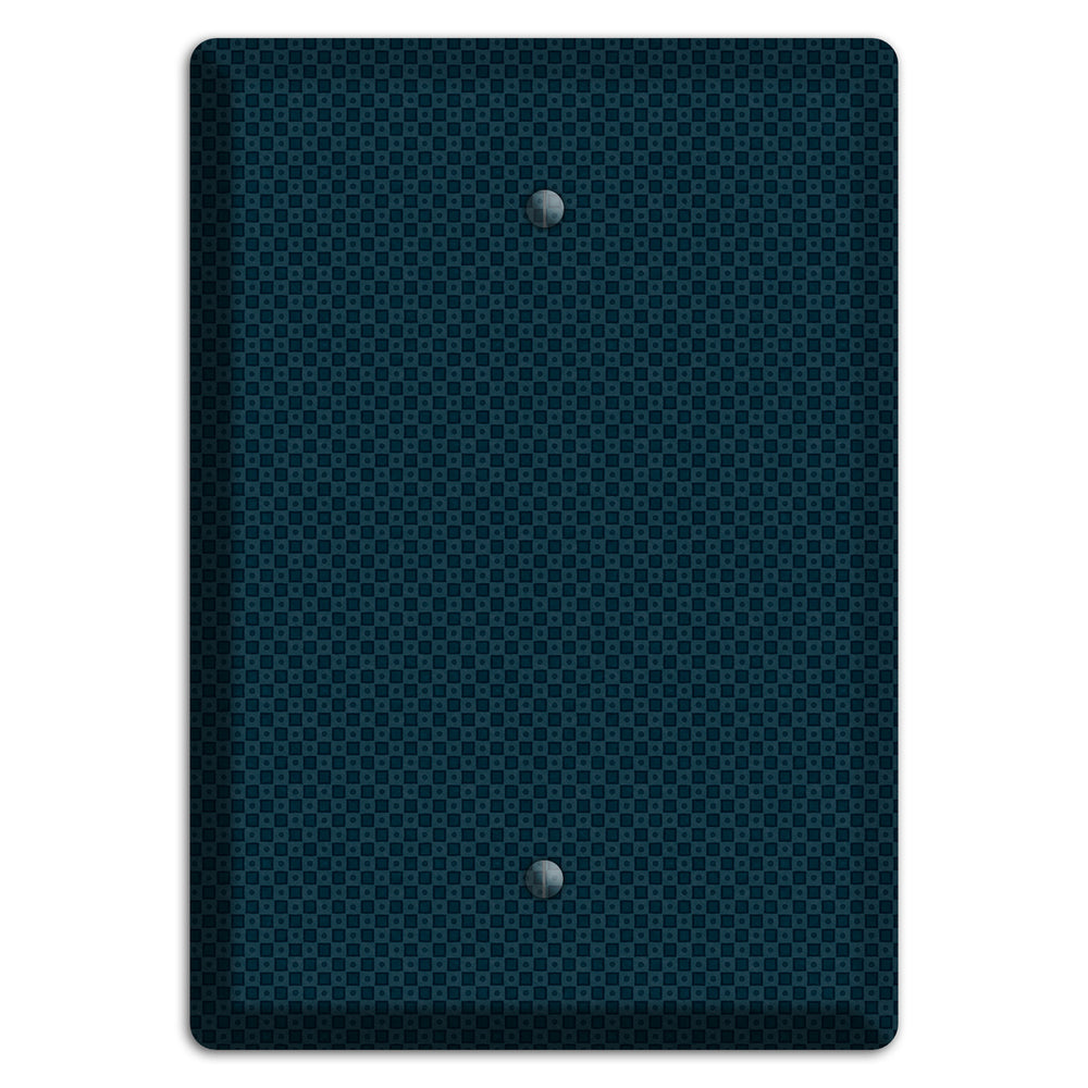 Navy Dots and Check Blank Wallplate
