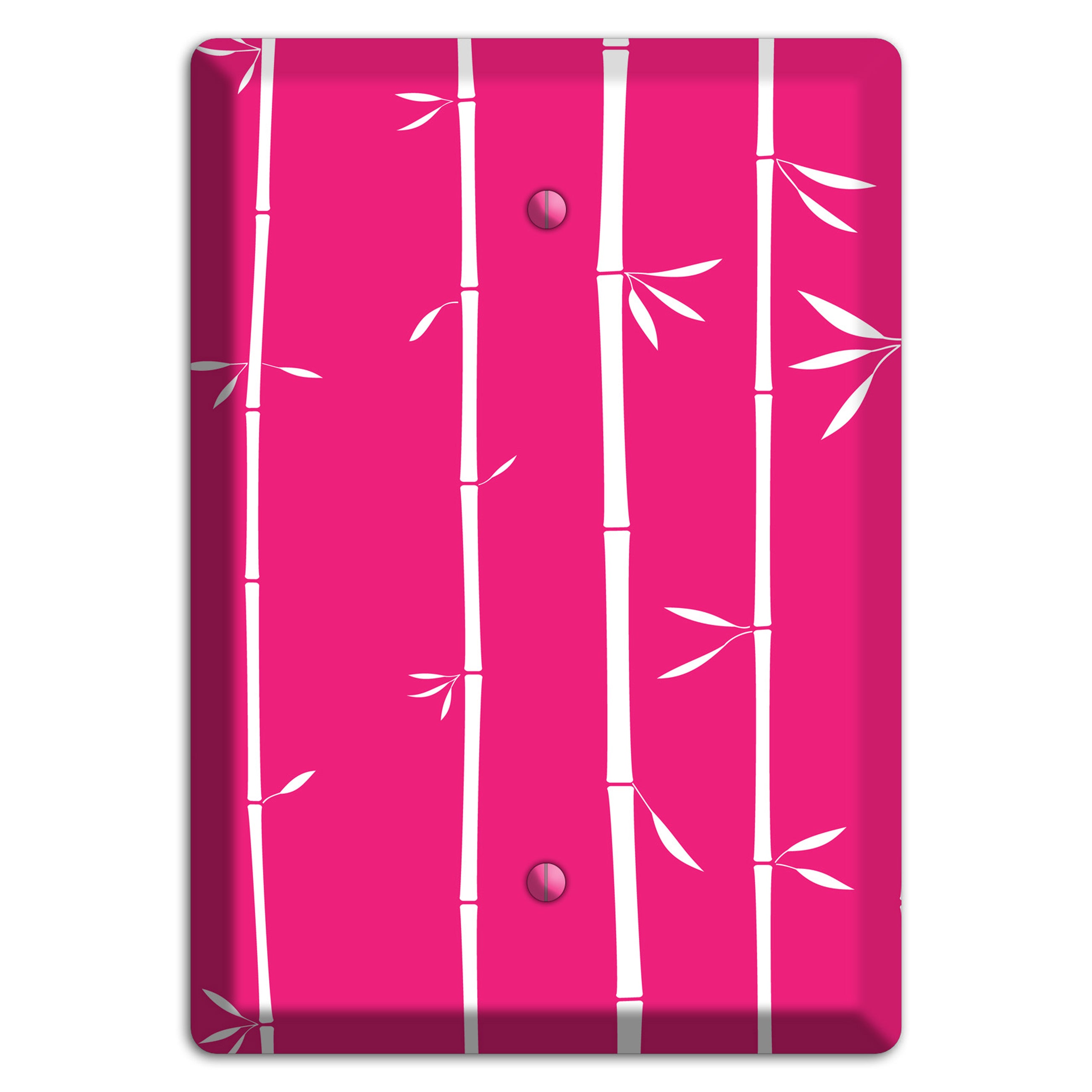 Pink Bamboo Blank Wallplate