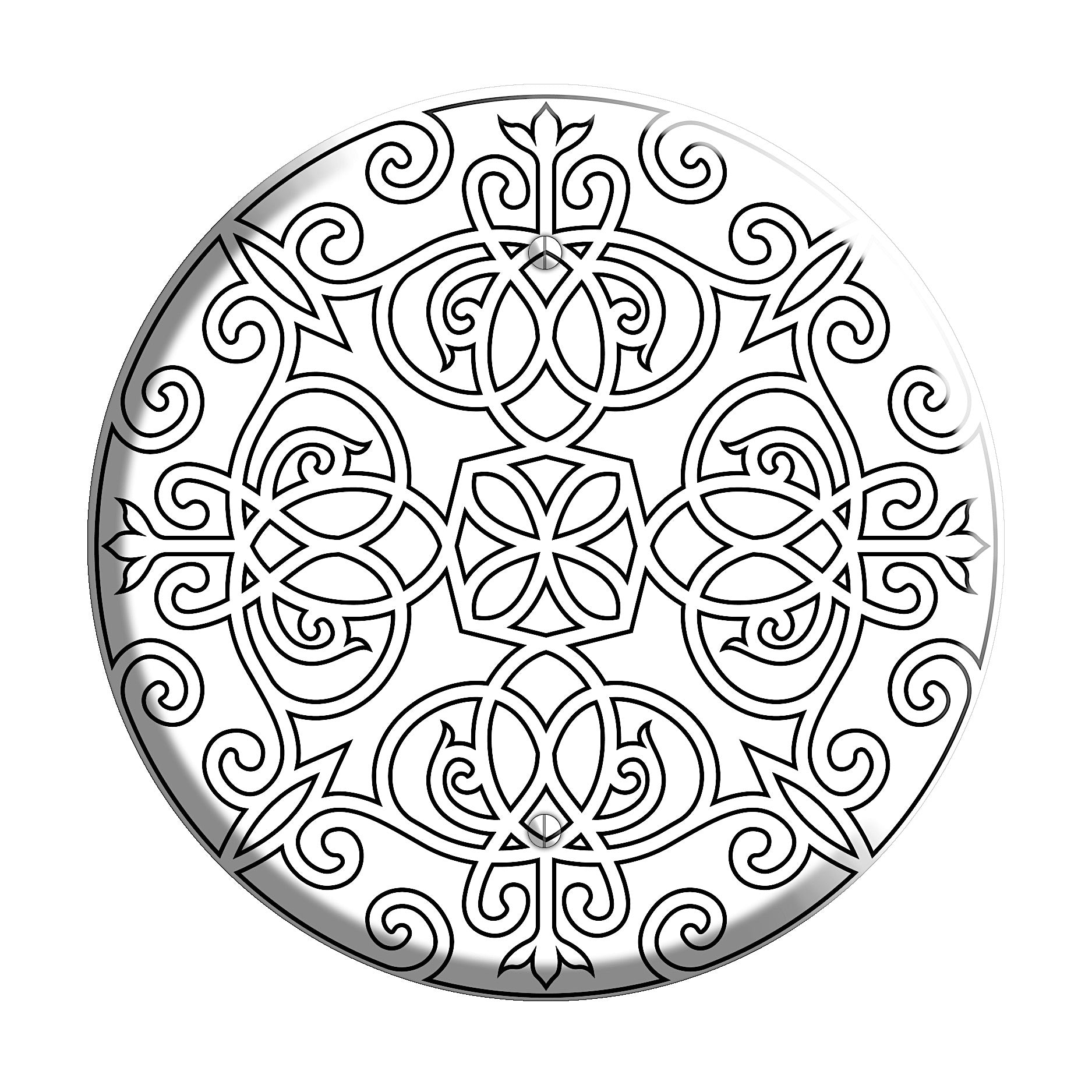 Iron Mandala E Blank Wallplate