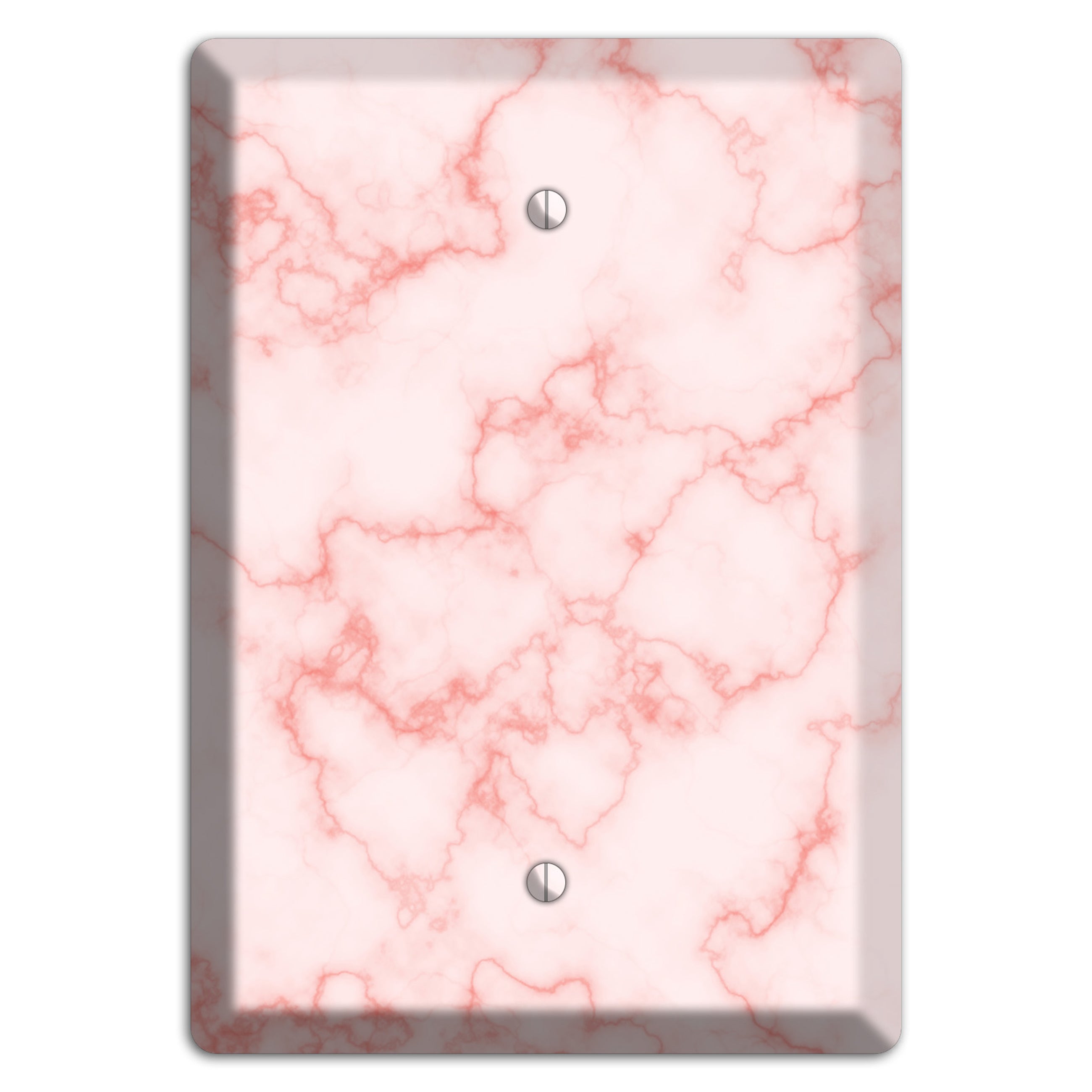 Pink Stained Marble Blank Wallplate