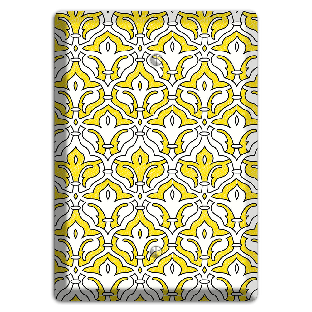 Yellow Scallop Tapestry Blank Wallplate