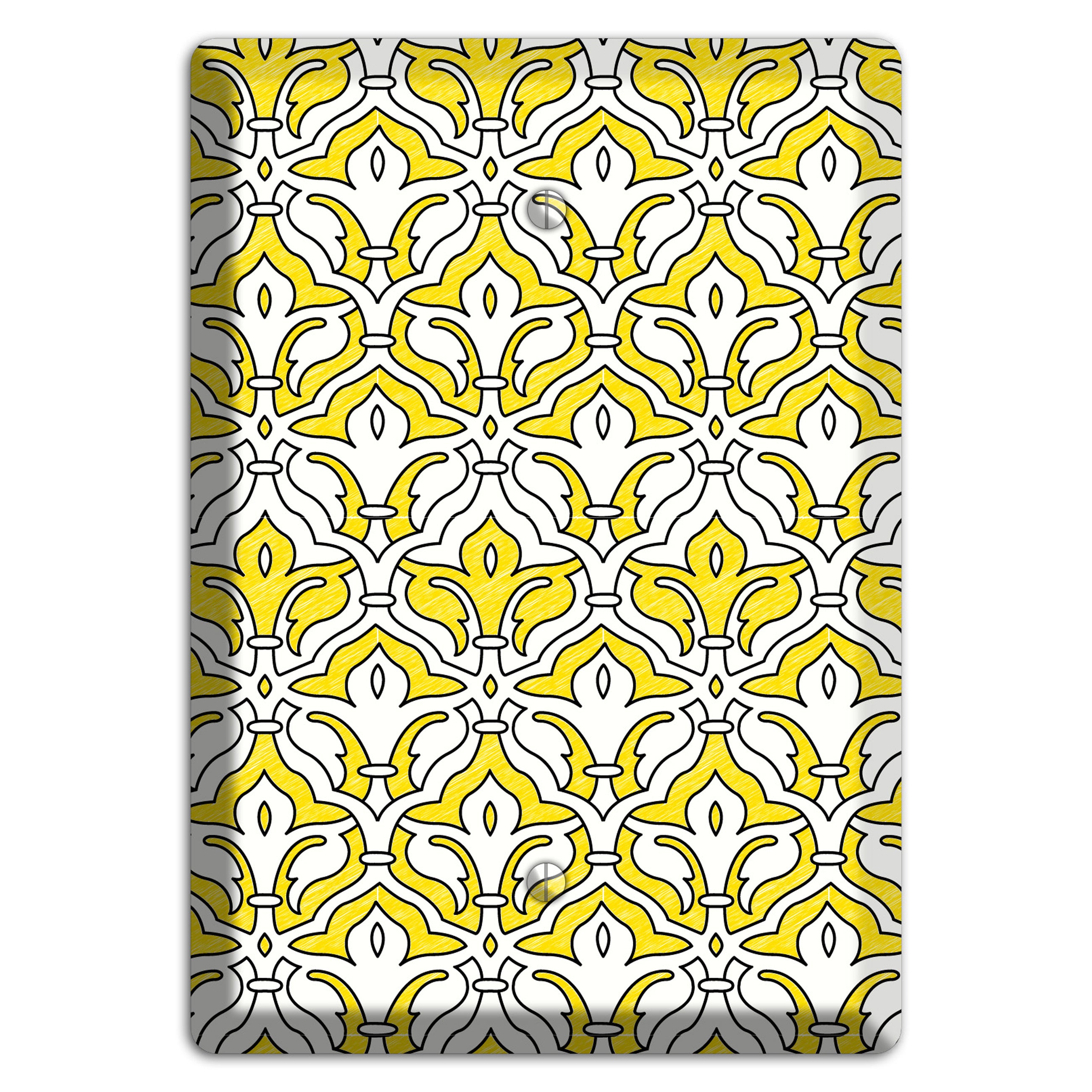Yellow Scallop Tapestry Blank Wallplate