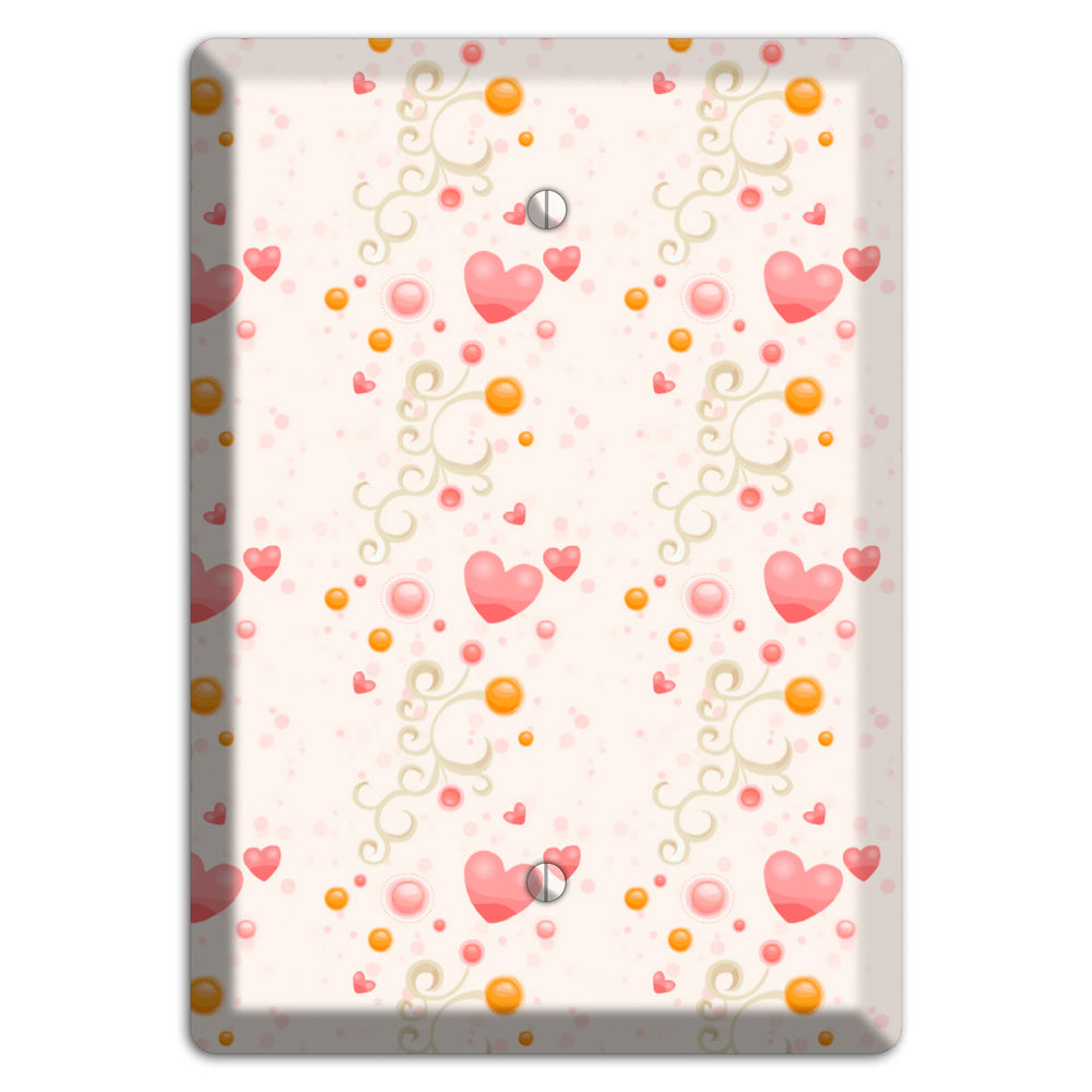 Bubbly Hearts Blank Wallplate