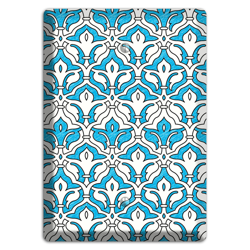 Blue Scallop Tapestry Blank Wallplate
