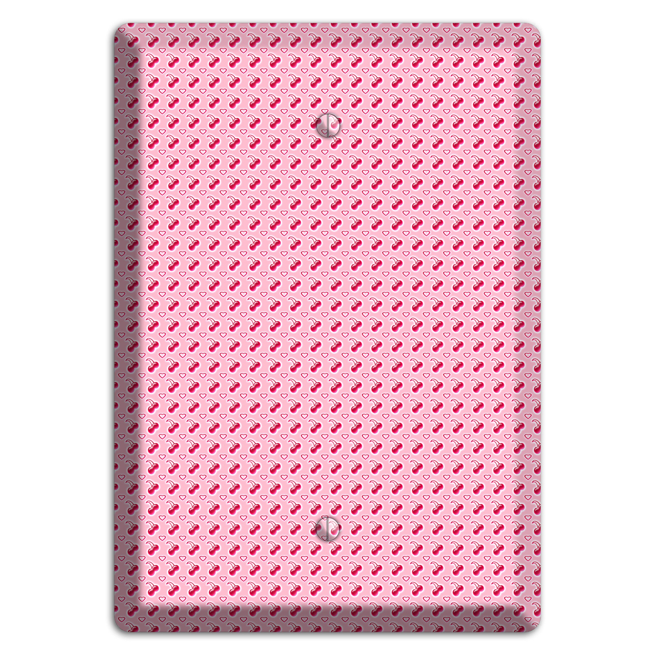 Pink with Cherries Blank Wallplate