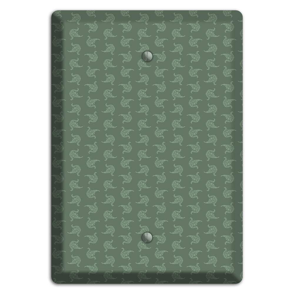 Moss Tiny Trefoil Cartouche Blank Wallplate