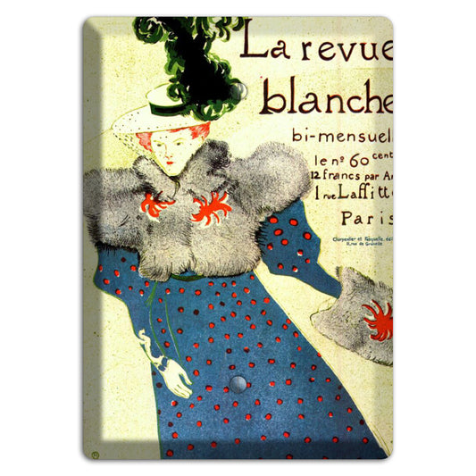La Revue Blanche Vintage Poster Blank Wallplate