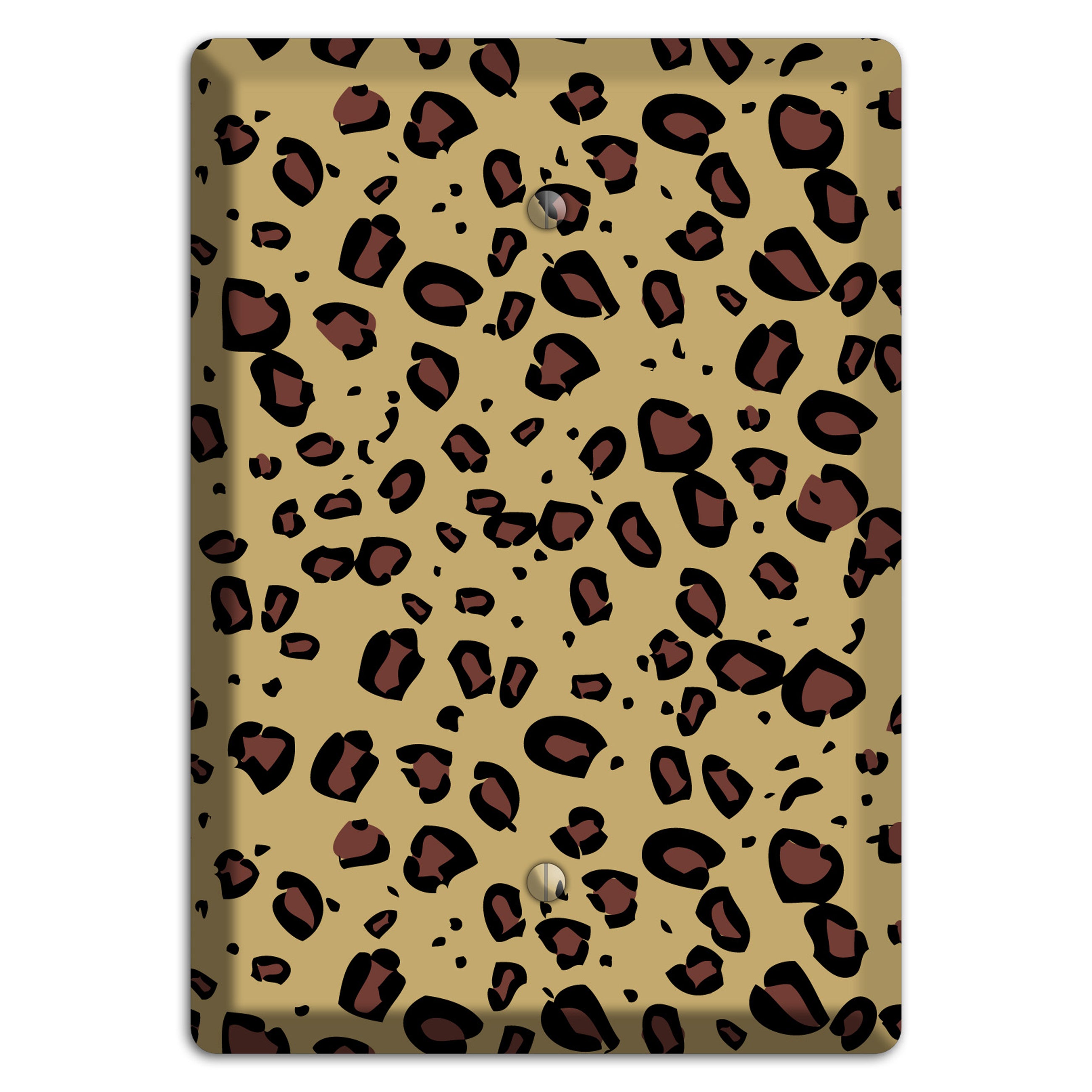 Leopard Blank Wallplate