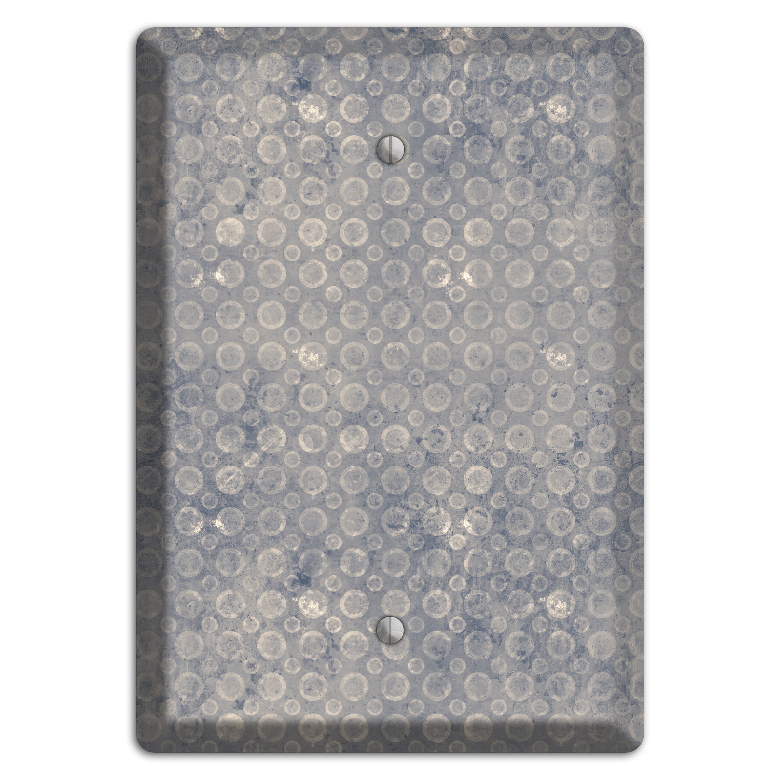 Grey Circles Blank Wallplate