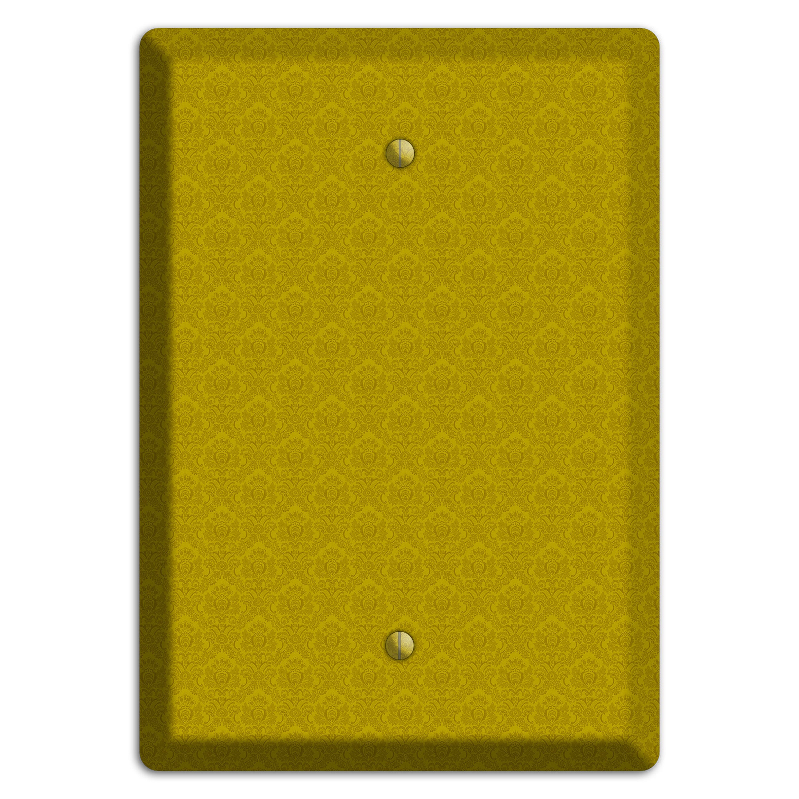 Mustard Cartouche Blank Wallplate