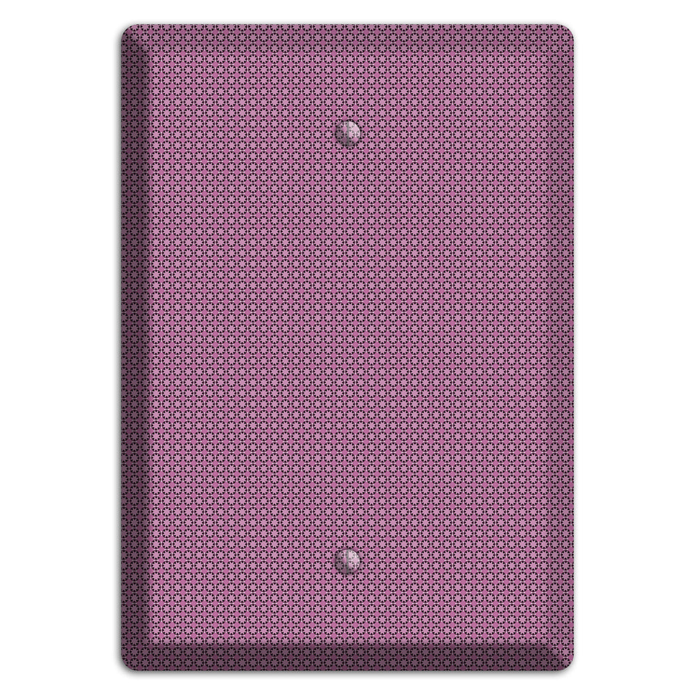 Multi Plum Tiled Tiny Foulard Blank Wallplate