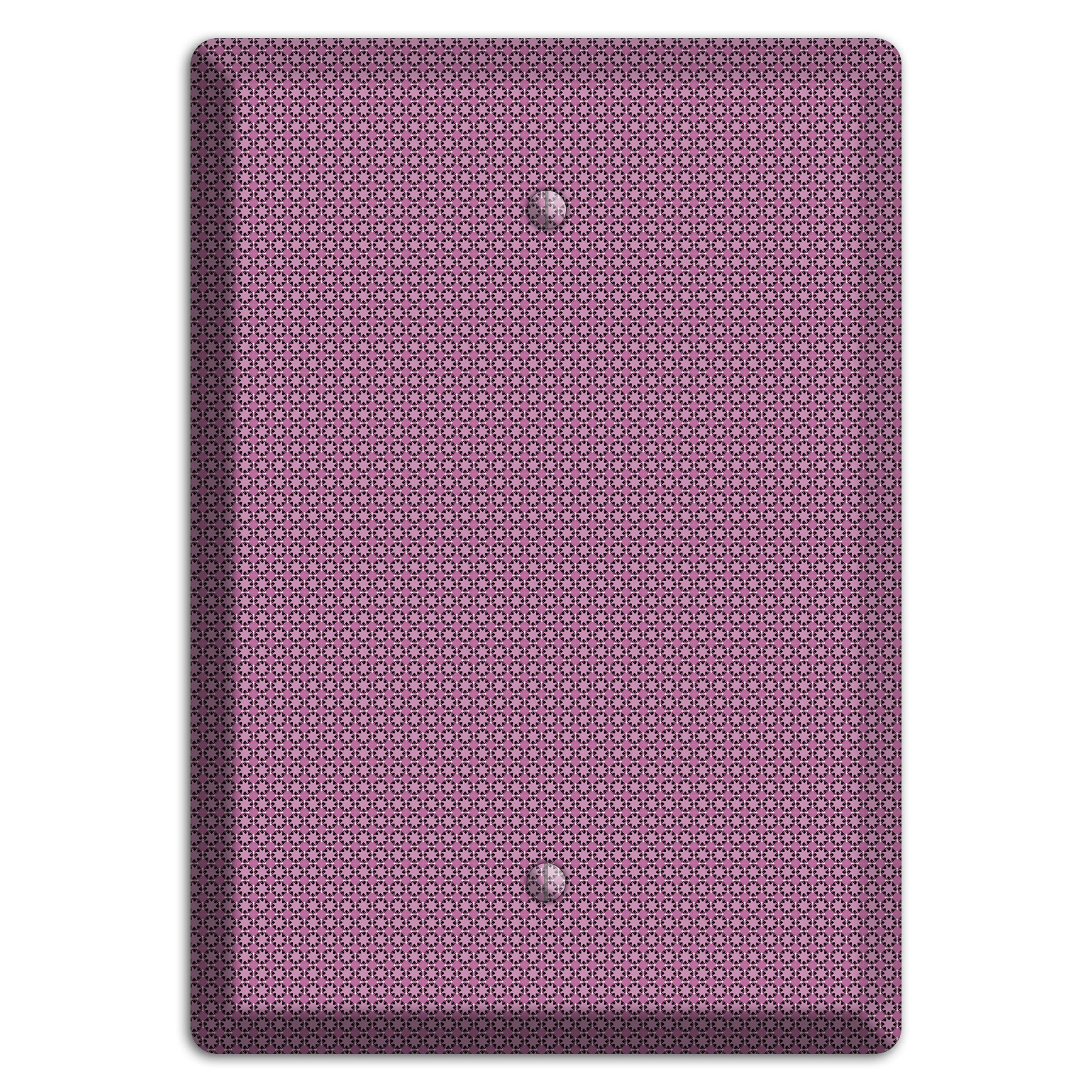 Multi Plum Tiled Tiny Foulard Blank Wallplate