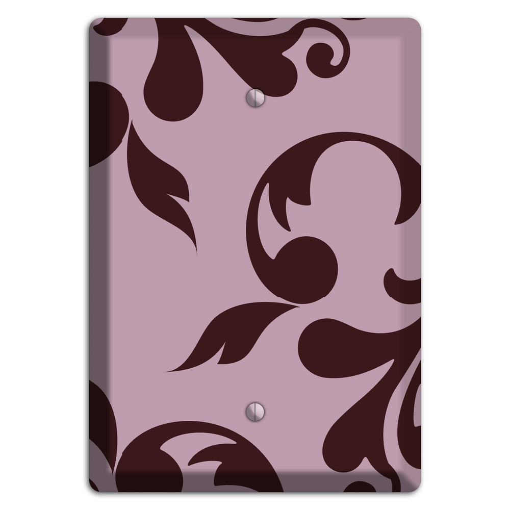 Dusty Rose and Burgundy Toile Blank Wallplate