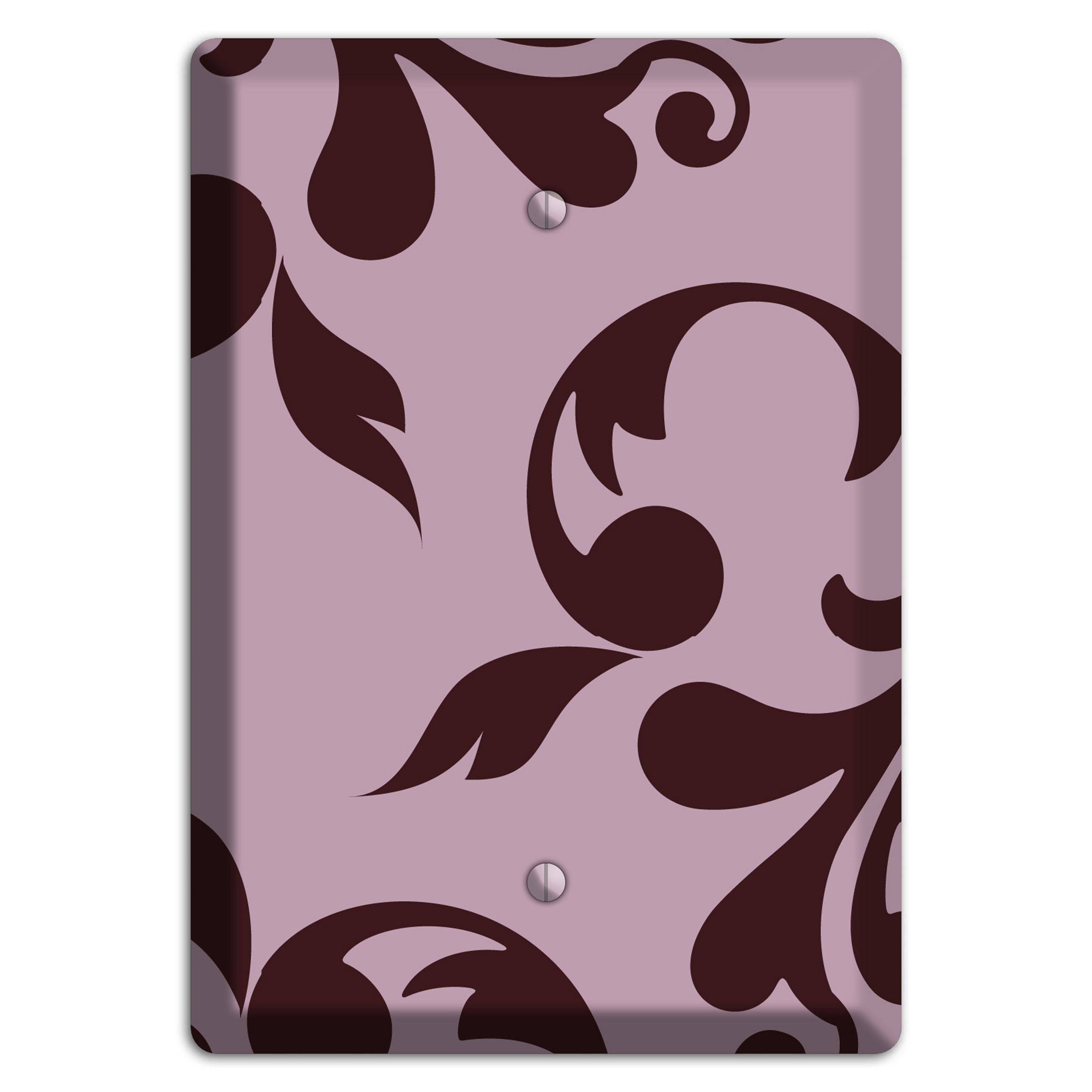 Dusty Rose and Burgundy Toile Blank Wallplate