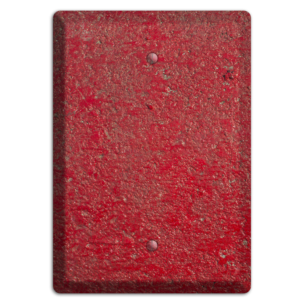 Red Concrete Blank Wallplate