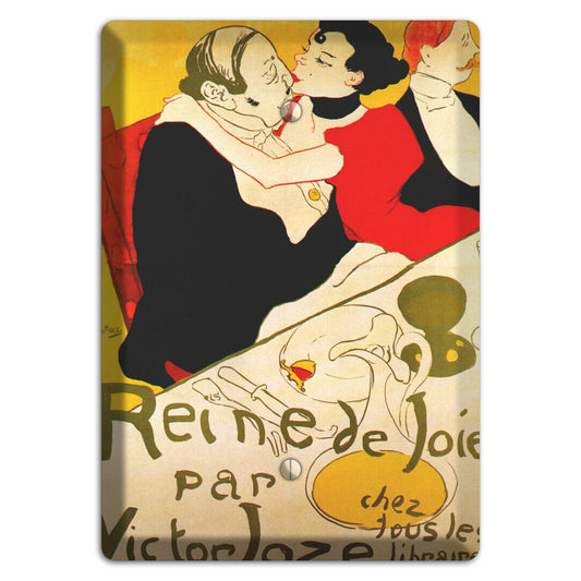 Reine de Joie Vintage Poster Blank Wallplate