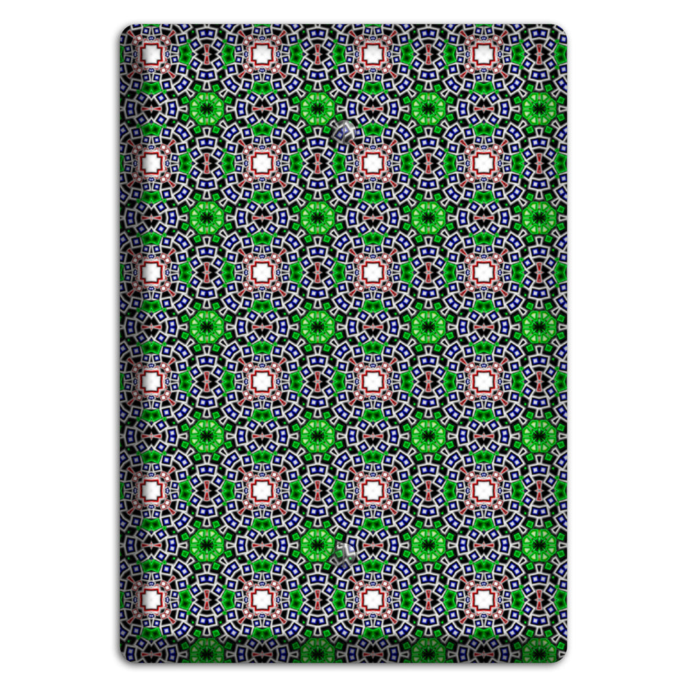 Green Foulard 4 Blank Wallplate