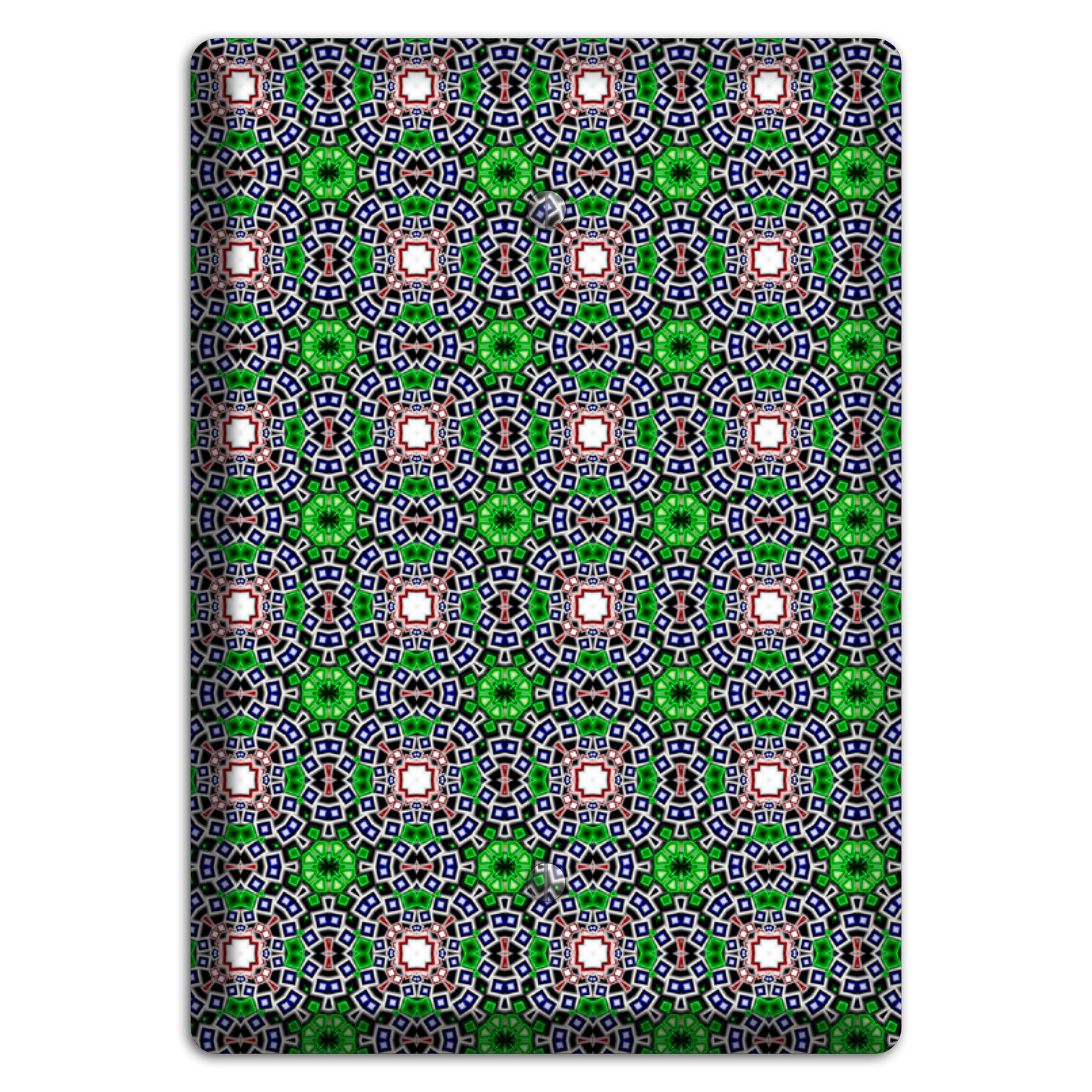 Green Foulard 4 Blank Wallplate
