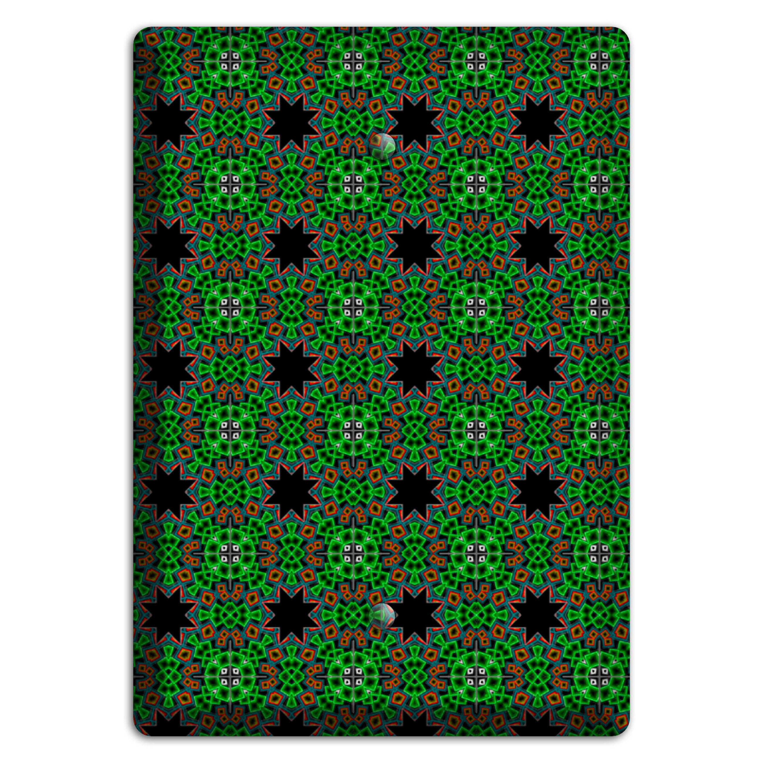 Green Foulard 2 Blank Wallplate