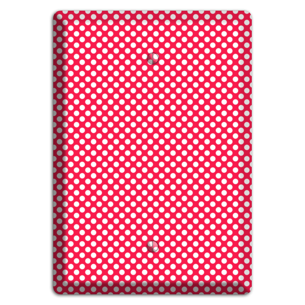 Fuschia with Pink Tiny Polka Dots Blank Wallplate