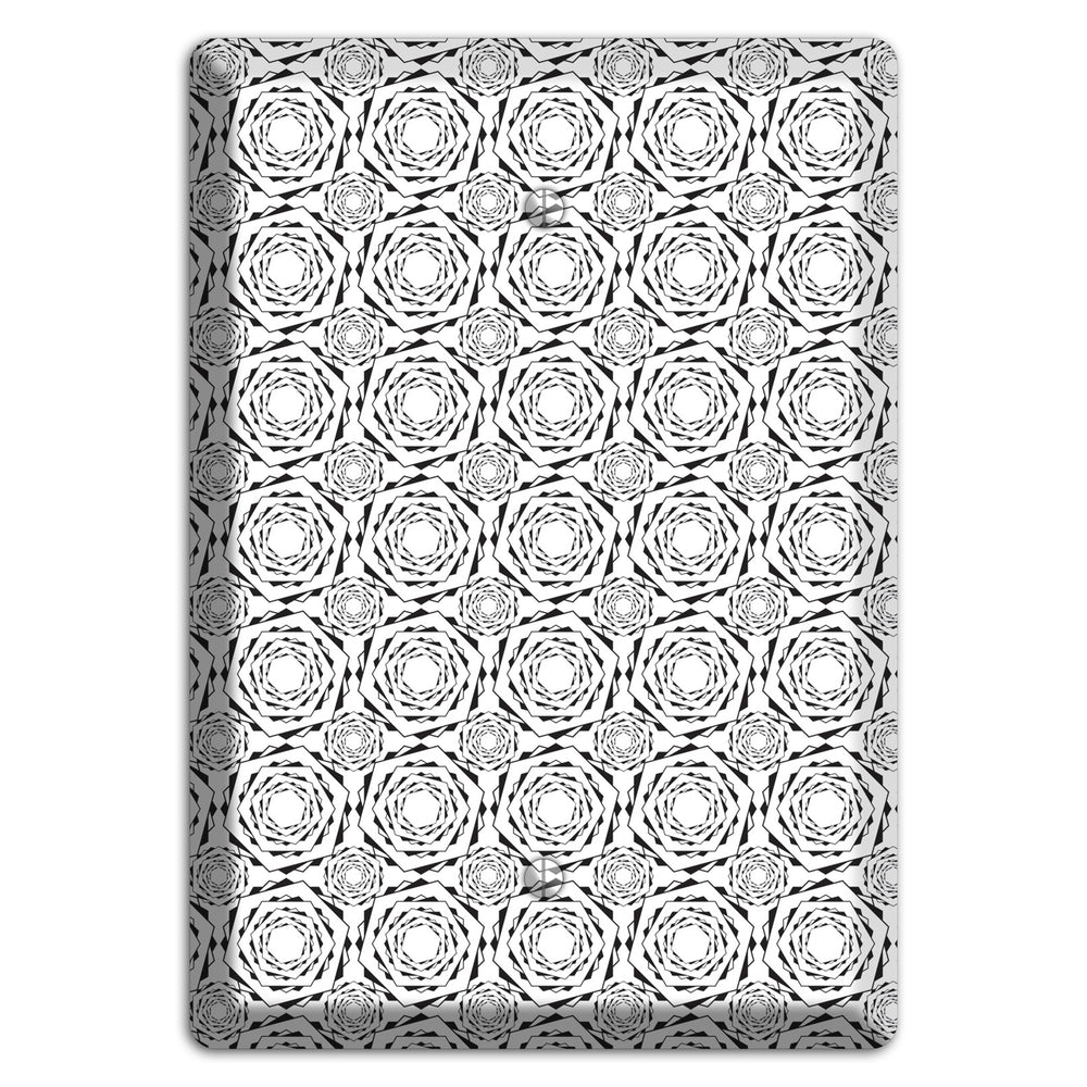 Overlay Hexagon Rotation Repeat 2 Blank Wallplate