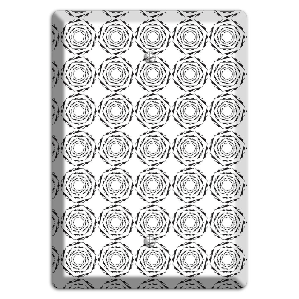 Hexagon Rotation Repeat Blank Wallplate