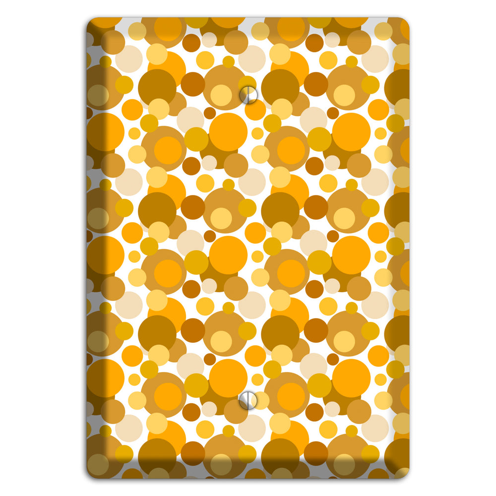 Multi Umber Bubble Dots Blank Wallplate