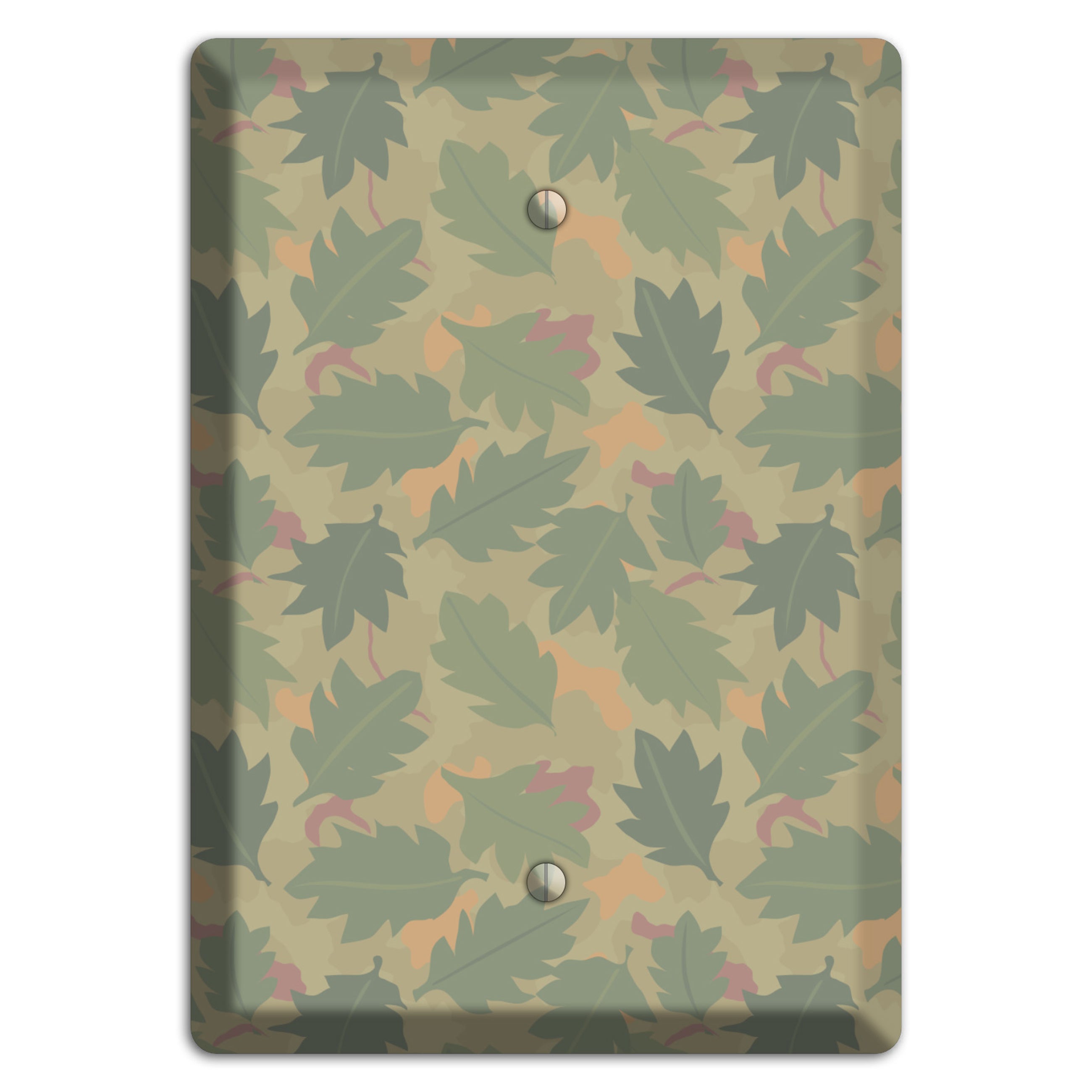 Wine Leaf Camo Blank Wallplate