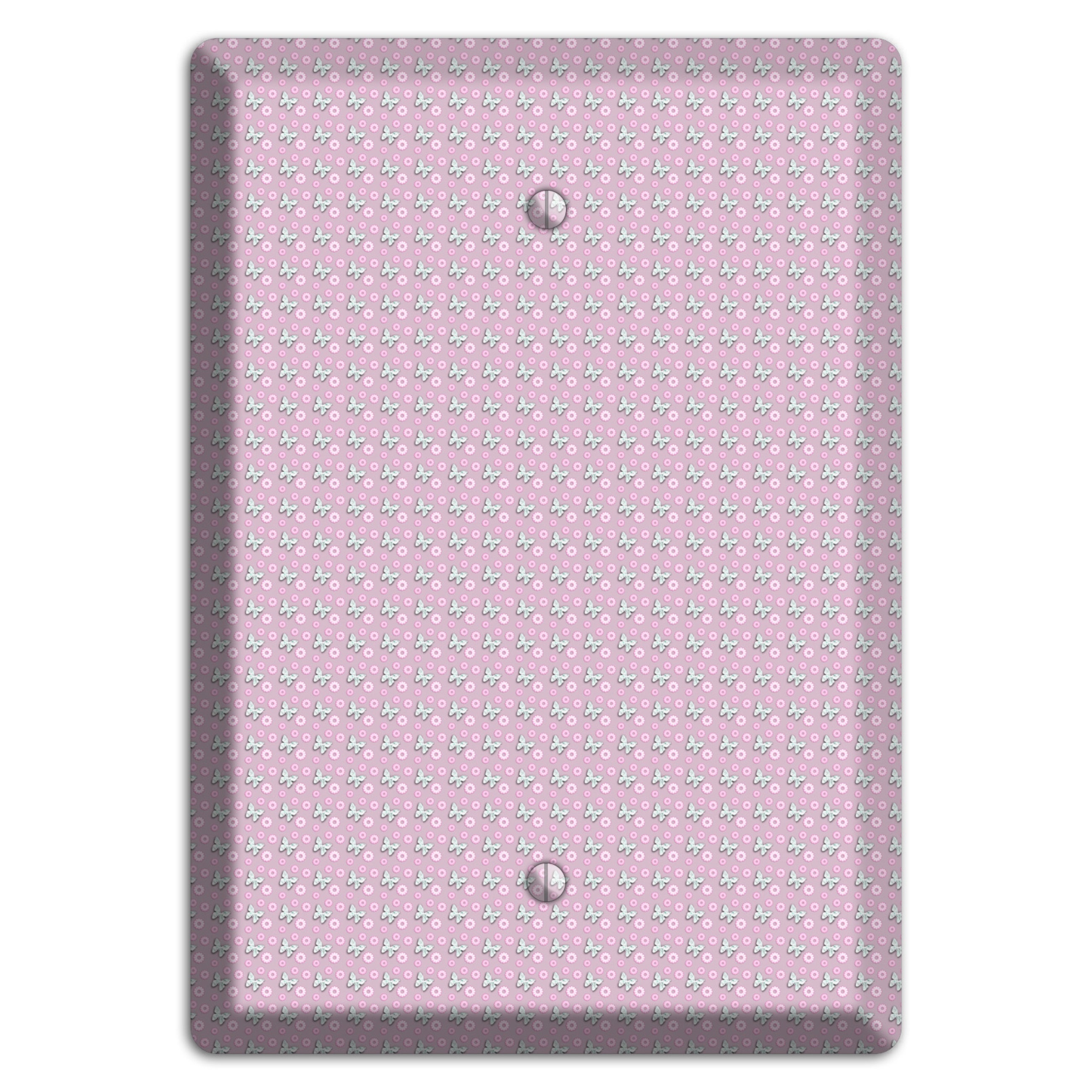 Pink with Butterflies Blank Wallplate