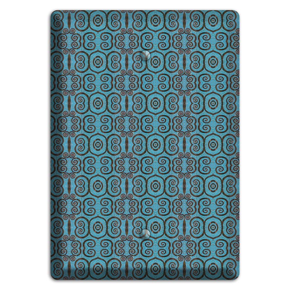 Blue Tapestry Blank Wallplate