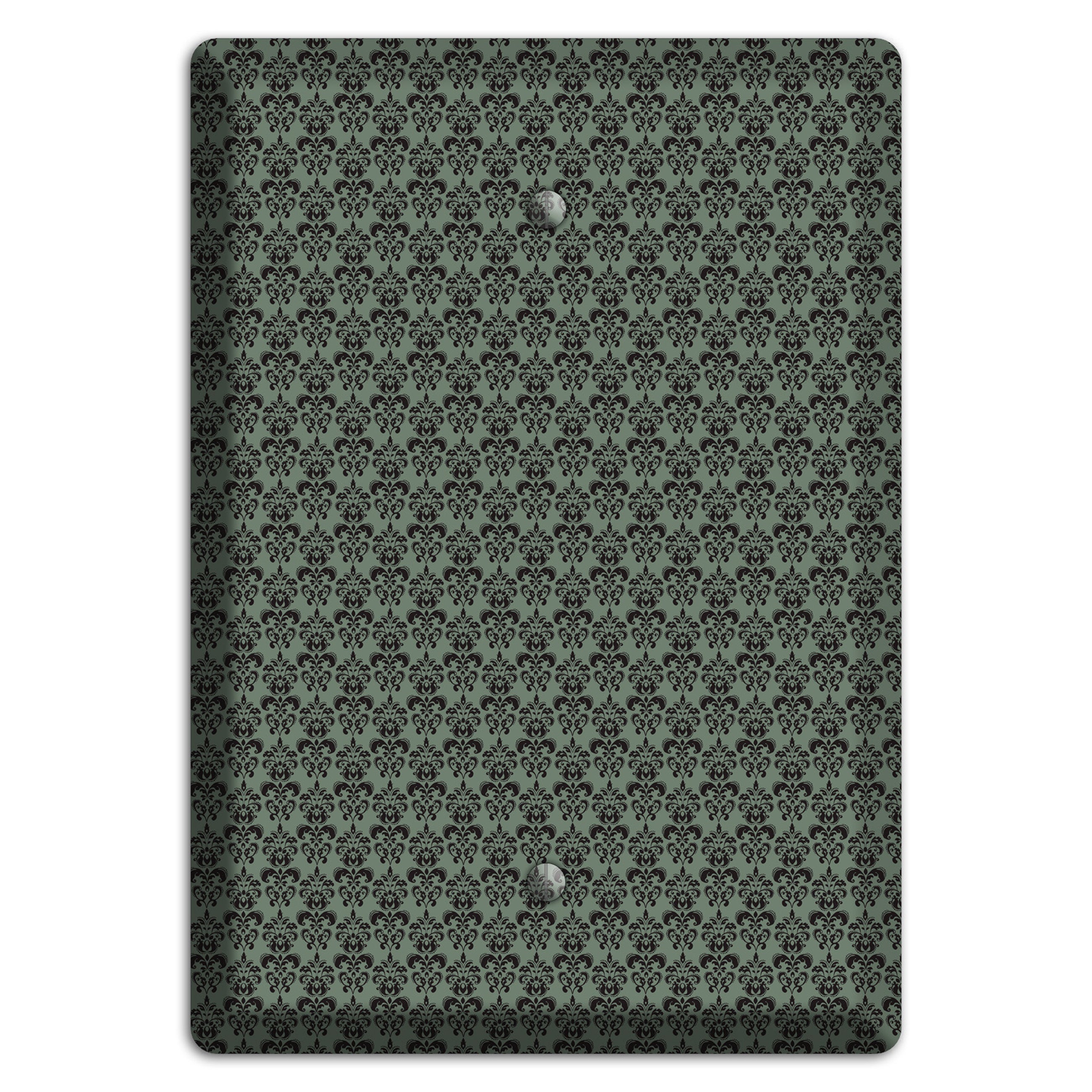 Moss Tiny Cartouche Half Drop Blank Wallplate
