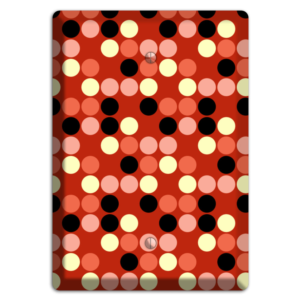 Multi Color Red Dots Blank Wallplate